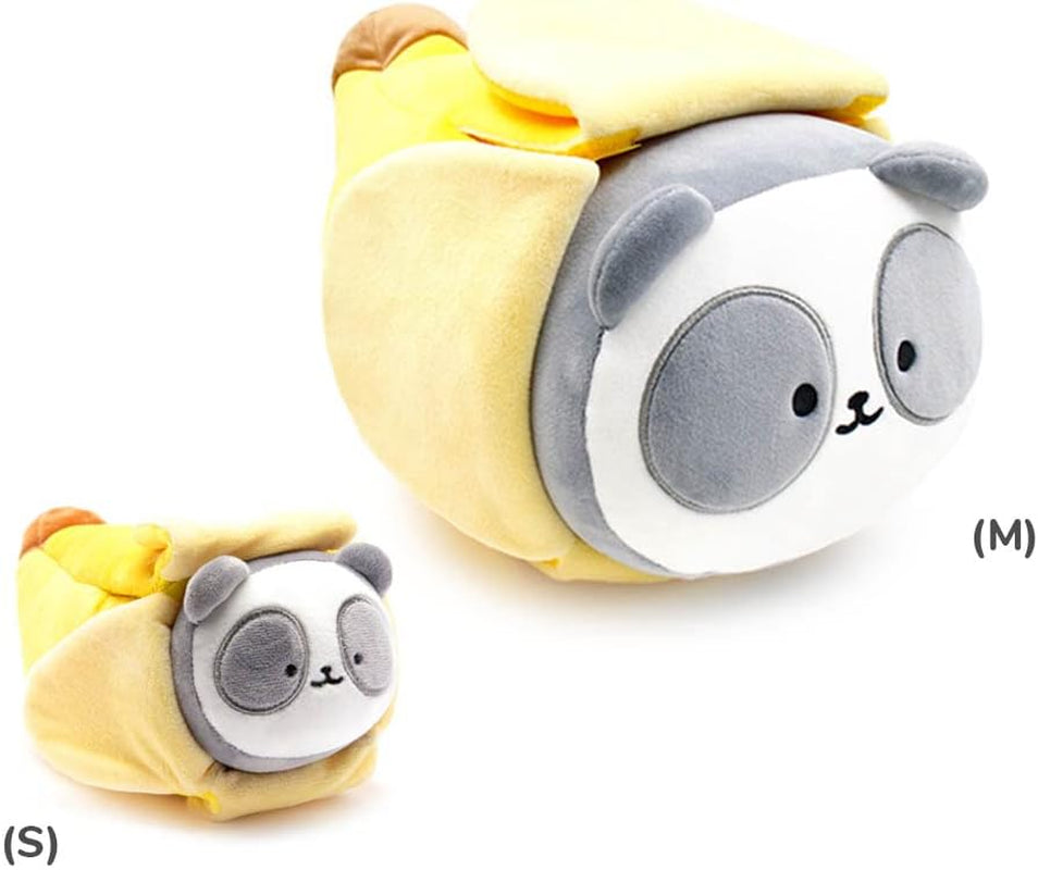 Pandaroll Plush in Banana Outfitz – Kawaii Stuffed Animal with Removable Costume – Cute Soft Plush Toy Gift for Girls, Kids & Collectors