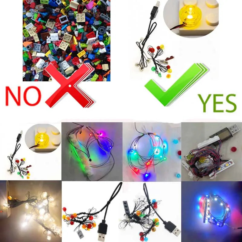 NOT Included Lego Model-Usb Light Kit for Lego 70677 NINJAGO Land Bounty