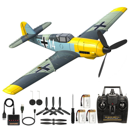 Remote Control RTF Airplane, 4 Channel 6-Axis Gyro Park Flyer RC Plane BF109,...