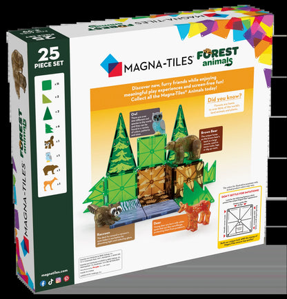 Forest Animals 25-Piece Magnetic Construction Set, the ORIGINAL Magnetic Building Brand