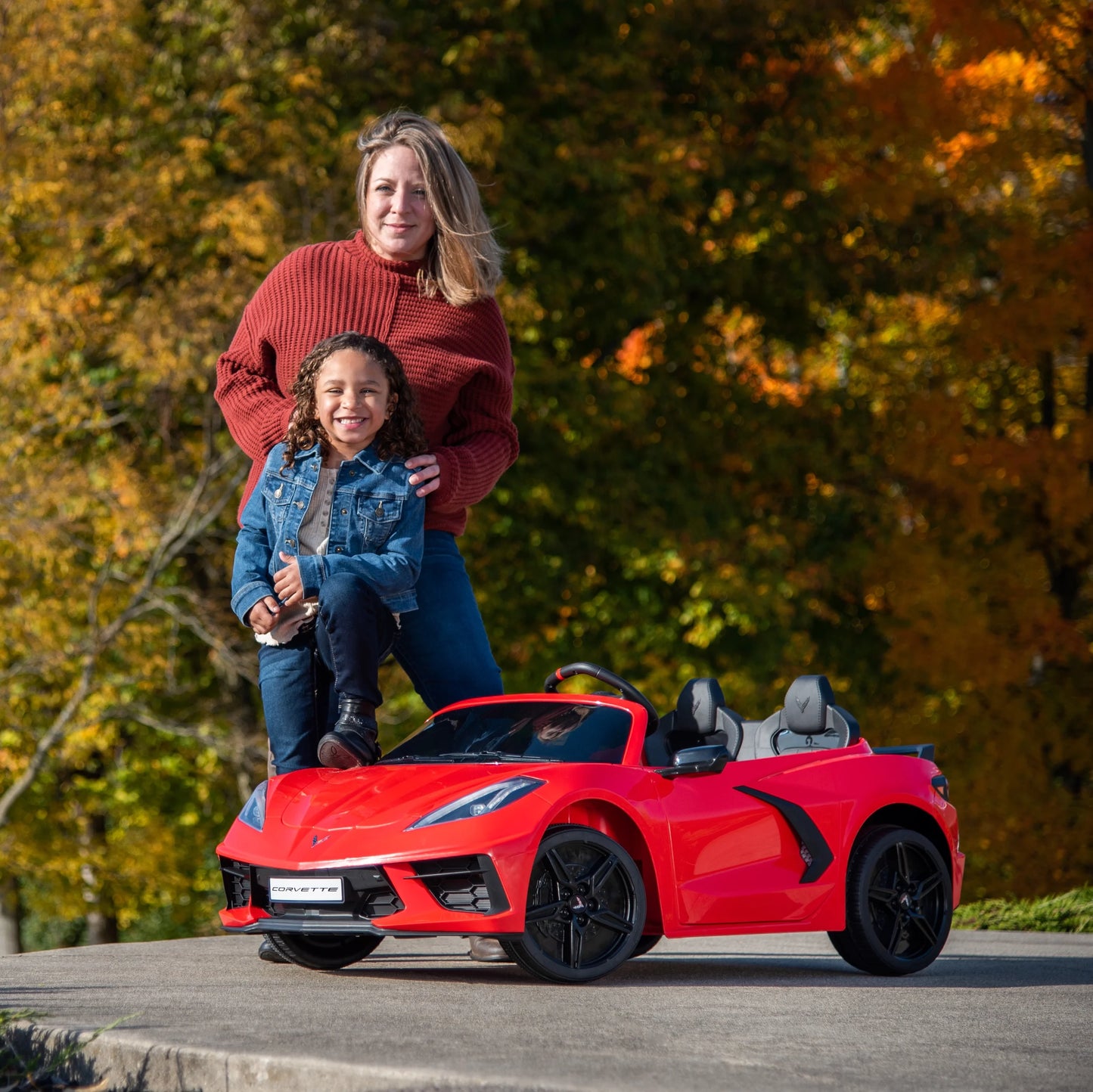 12V  Corvette Stingray, Battery Powered Ride-On Car, Children Ages 3+, Sounds